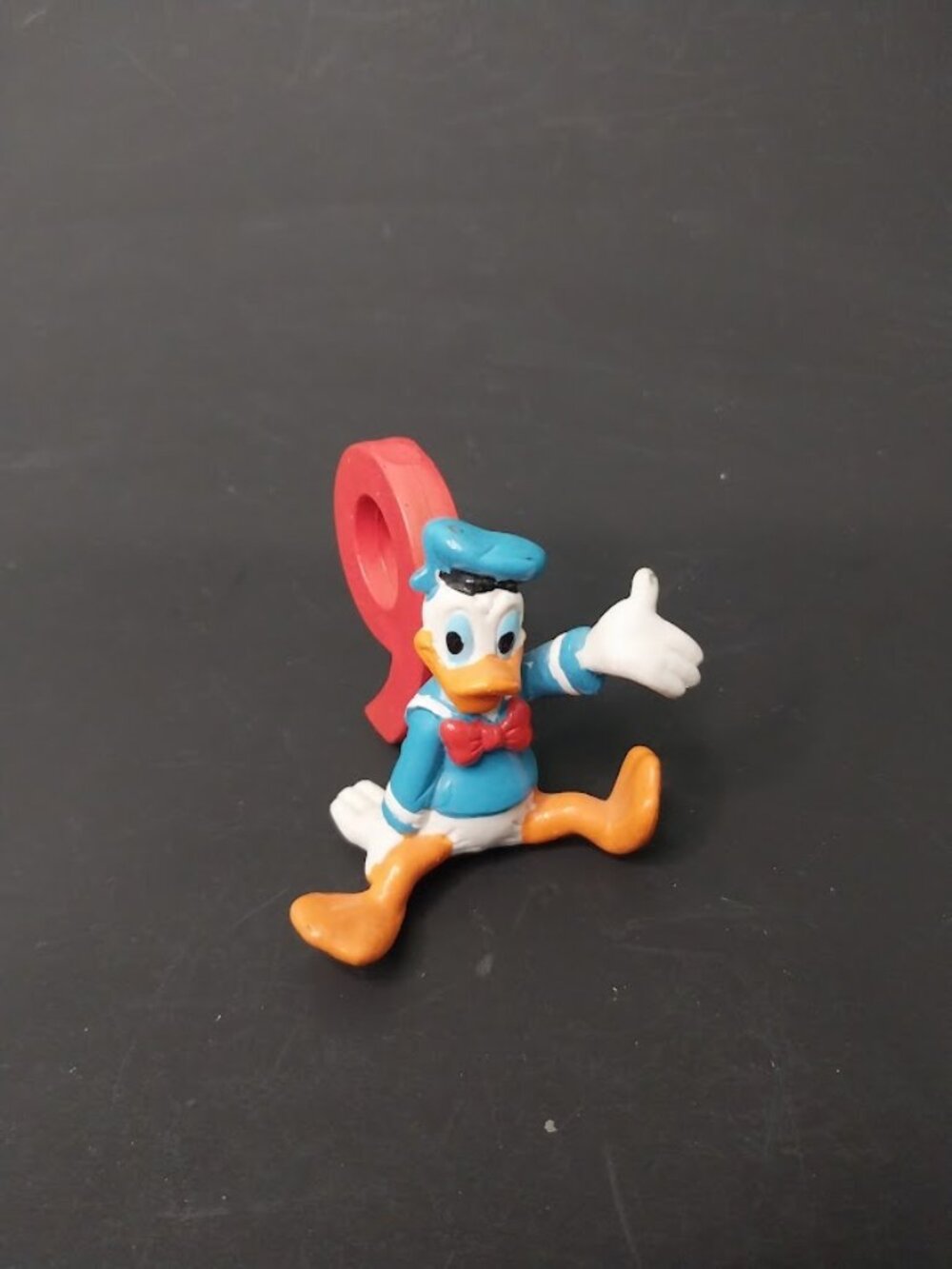 Vintage Donald Duck Disney Cake Decoration Topper 9th Birthday Figure